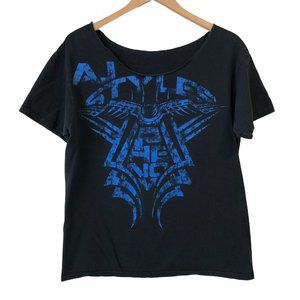 AJ Styles Impact Wrestling tee shirt cut neckline M